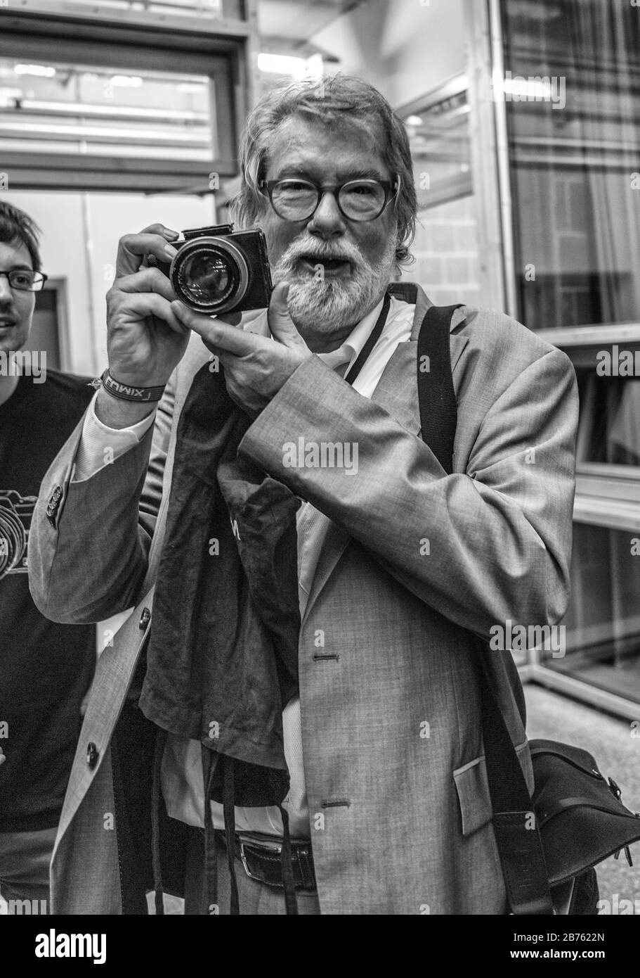 Germany, Hannover, 17.06.2016. Award of the Dr.-Erich-Salomon-Prize 2016 of  the DGPH to prof. Rolf Nobel In the context of the Lumix-Festival for Young  Photojournalism in Hannover on 17.06.2016. Prof. Rolf Nobel, photographer