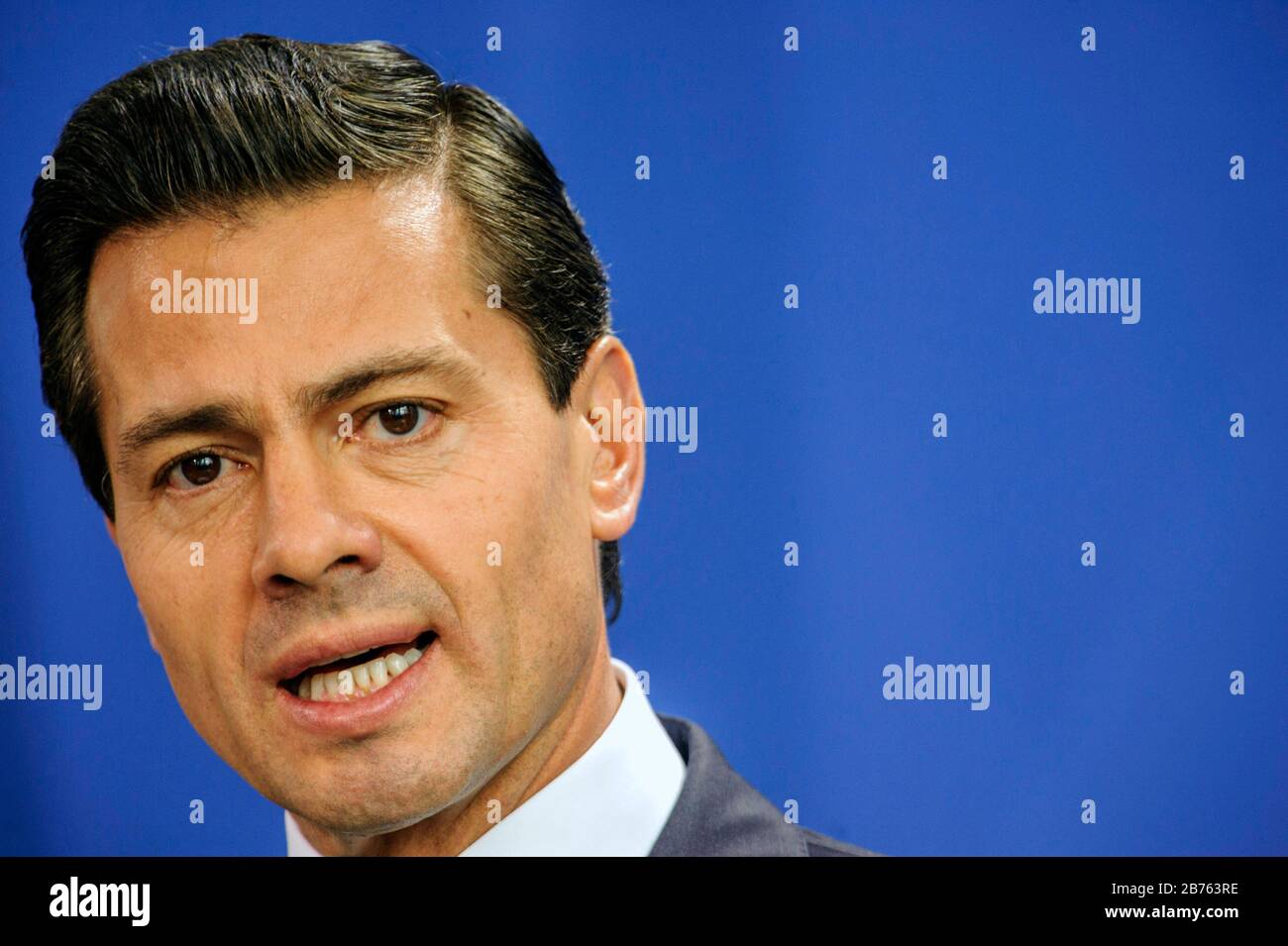 Germany, Berlin, 12.04.2016. Visit of the President of the United States of Mexico to the Federal Chancellery on 12.04.2016 in Berlin. Enrique Pena Nieto, Enrique Peña Nieto, President of the United States of Mexico [automated translation] Stock Photo