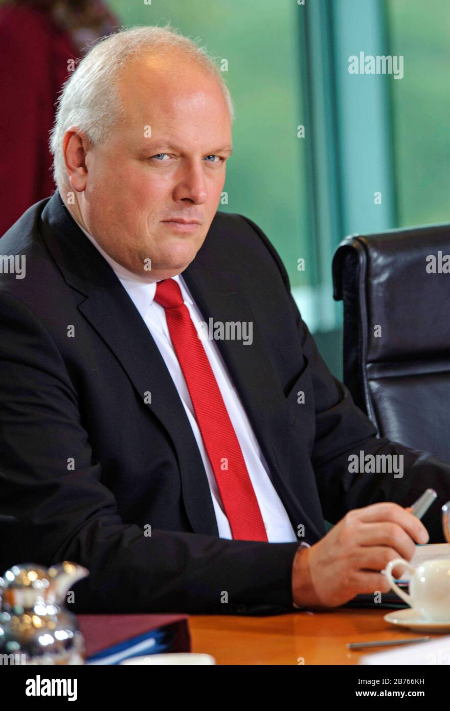 Germany, Berlin, 21.10.2015. Cabinet meeting on 21.10.2015 in the Federal Chancellery in Berlin. Ulrich Kelber (SPD), Parliamentary State Secretary to the Federal Minister of Justice. [automated translation] Stock Photo