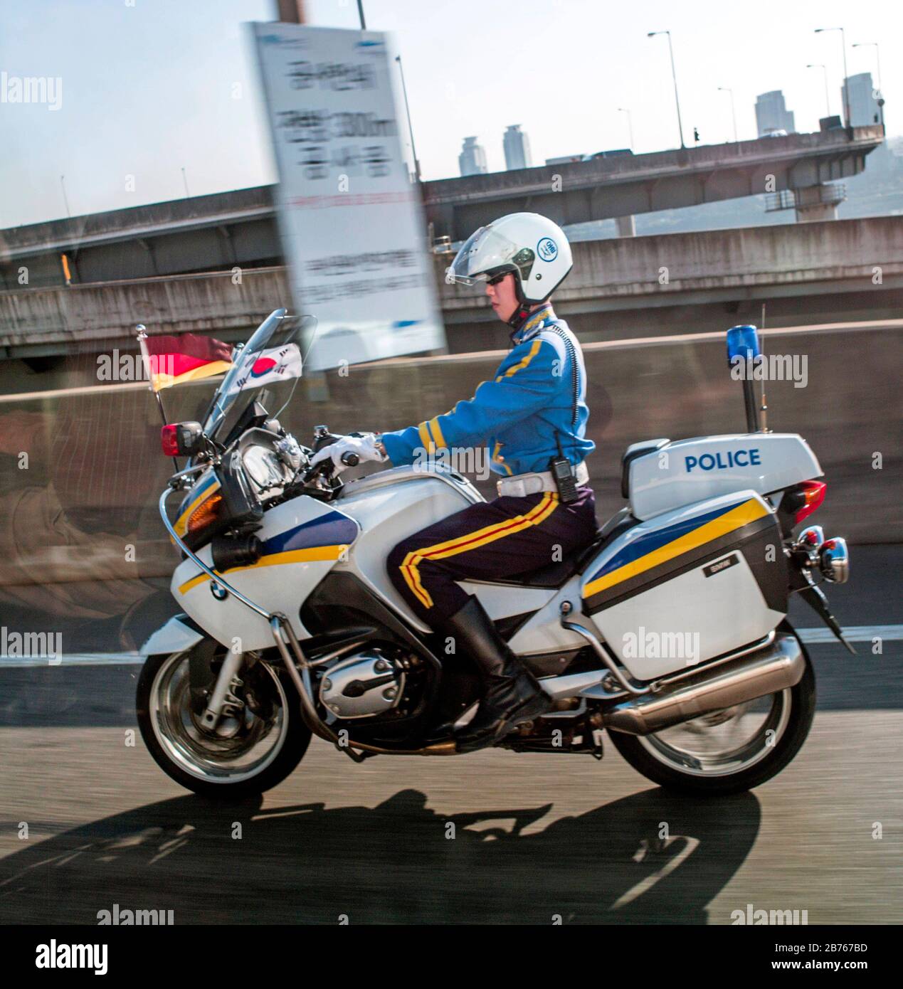German police motorcycle hi-res stock photography and images - Alamy