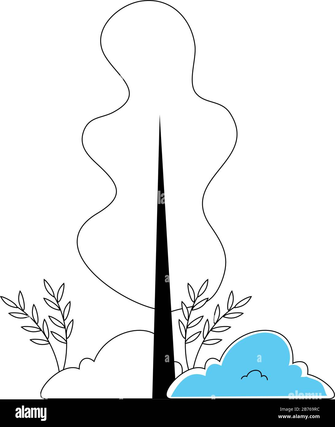 tree plant nature isolated icon Stock Vector Image & Art - Alamy