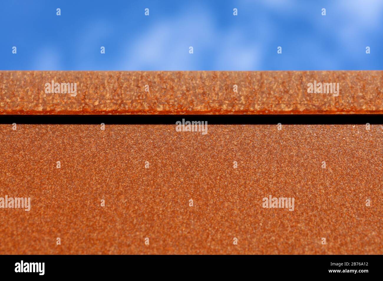 Corten Rusted Steel Examples Corten steel rusted metal Stock Photo - Alamy