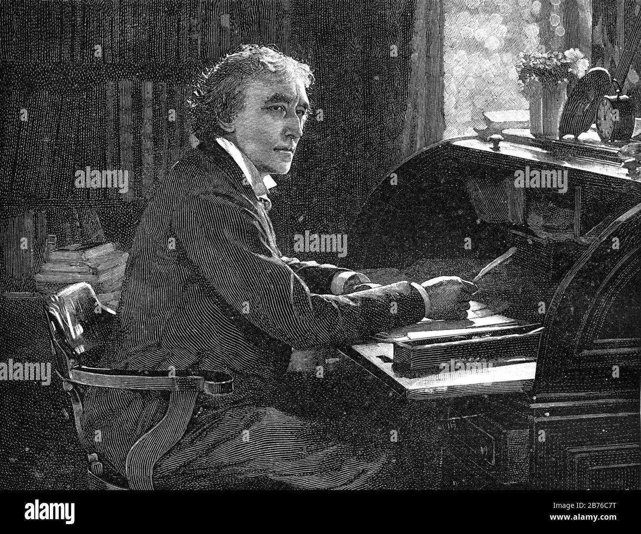 HENRY IRVING (1838-1905) English stage actor and manager about 1878 Stock Photo