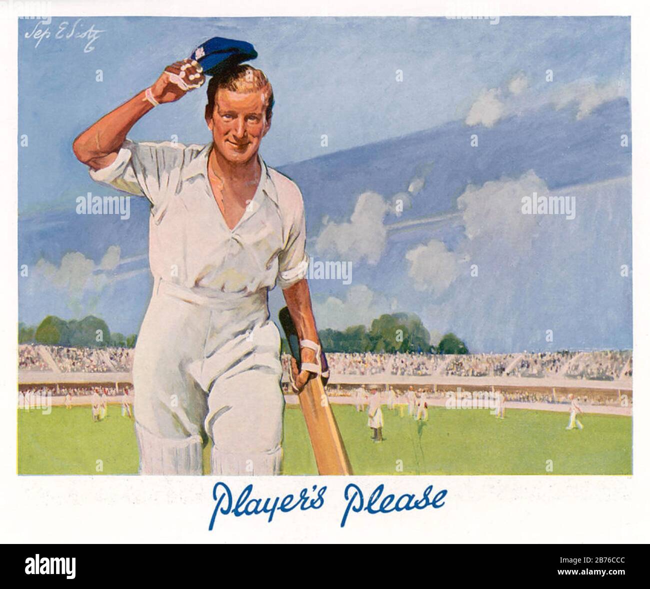 PLAYERS PLEASE cigarette advert 1929 Stock Photo