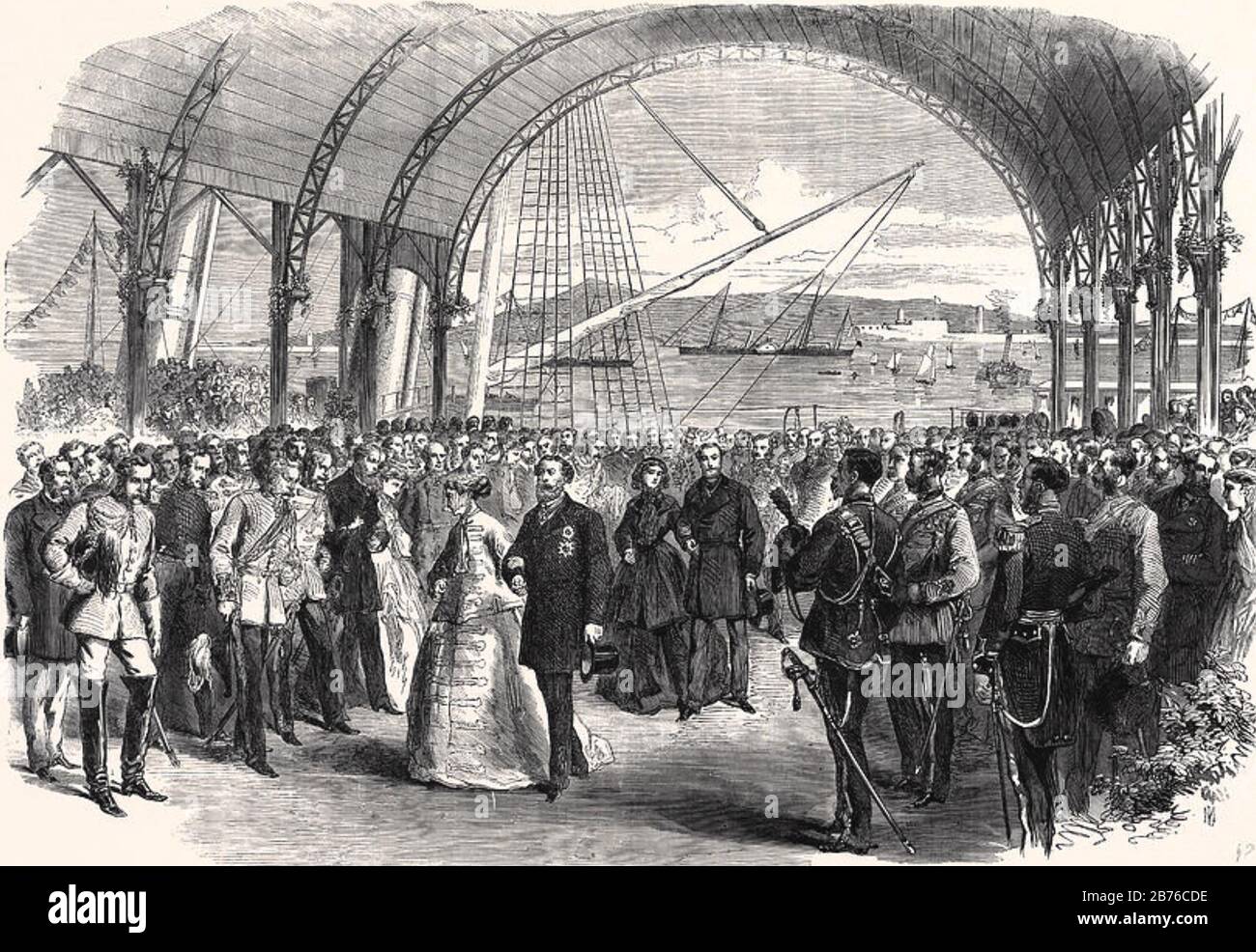 PRINCE OF WALES (the future Edward VII) AND PRINCESS OF WALES VISIT IRELAND IN 1885 Stock Photo