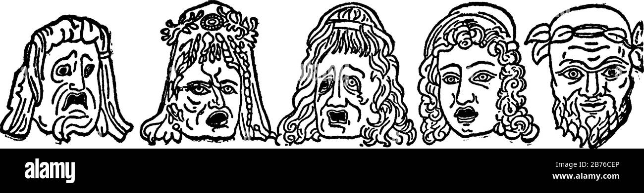 Greek Theatre Masks Printable