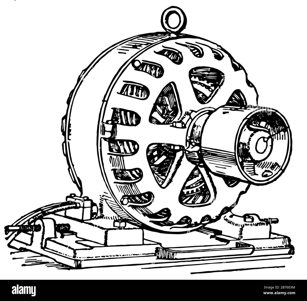 This illustration represents Induction Motor which are widely used in
