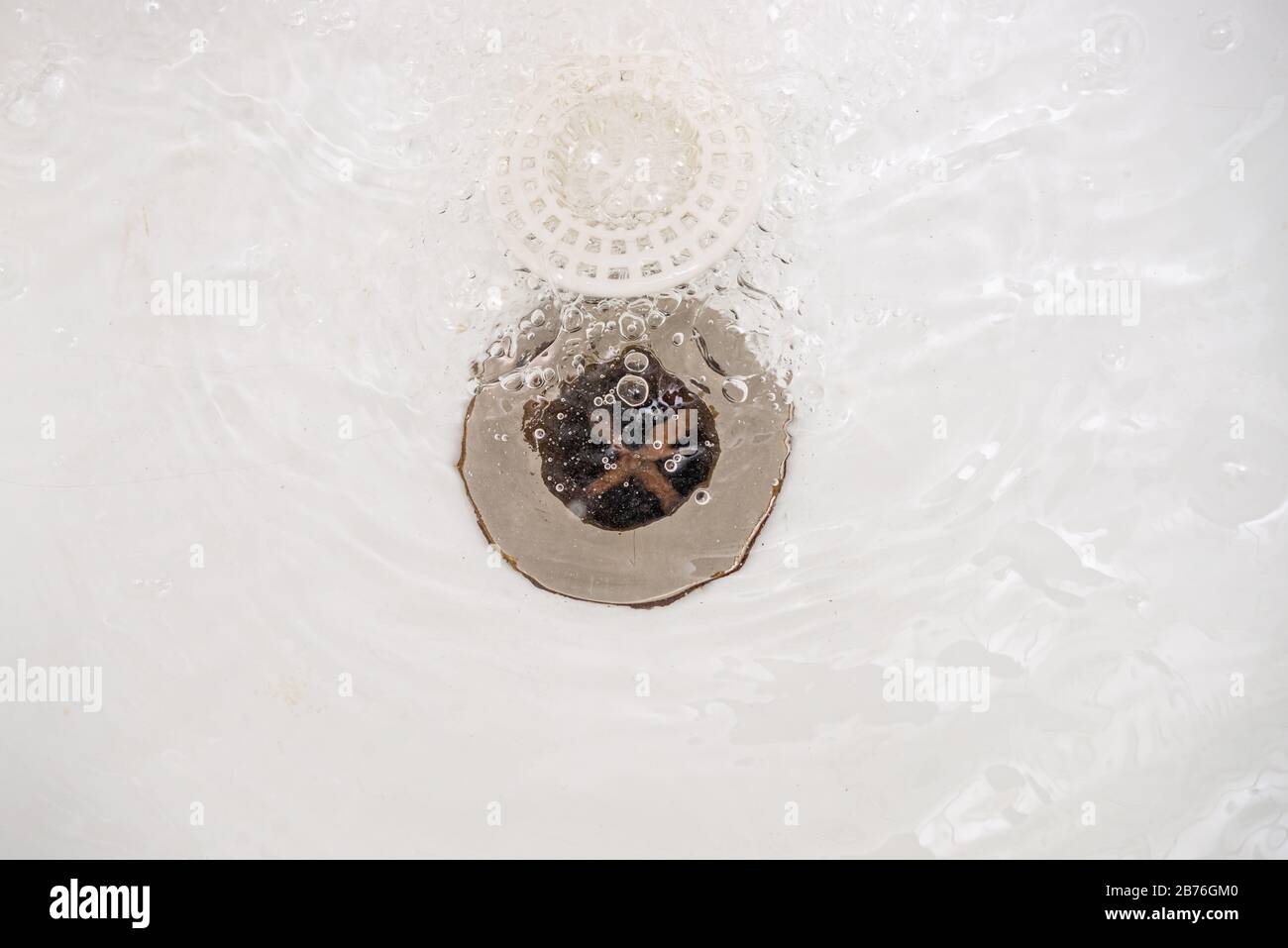 Sink and bubbles Stock Photo Alamy