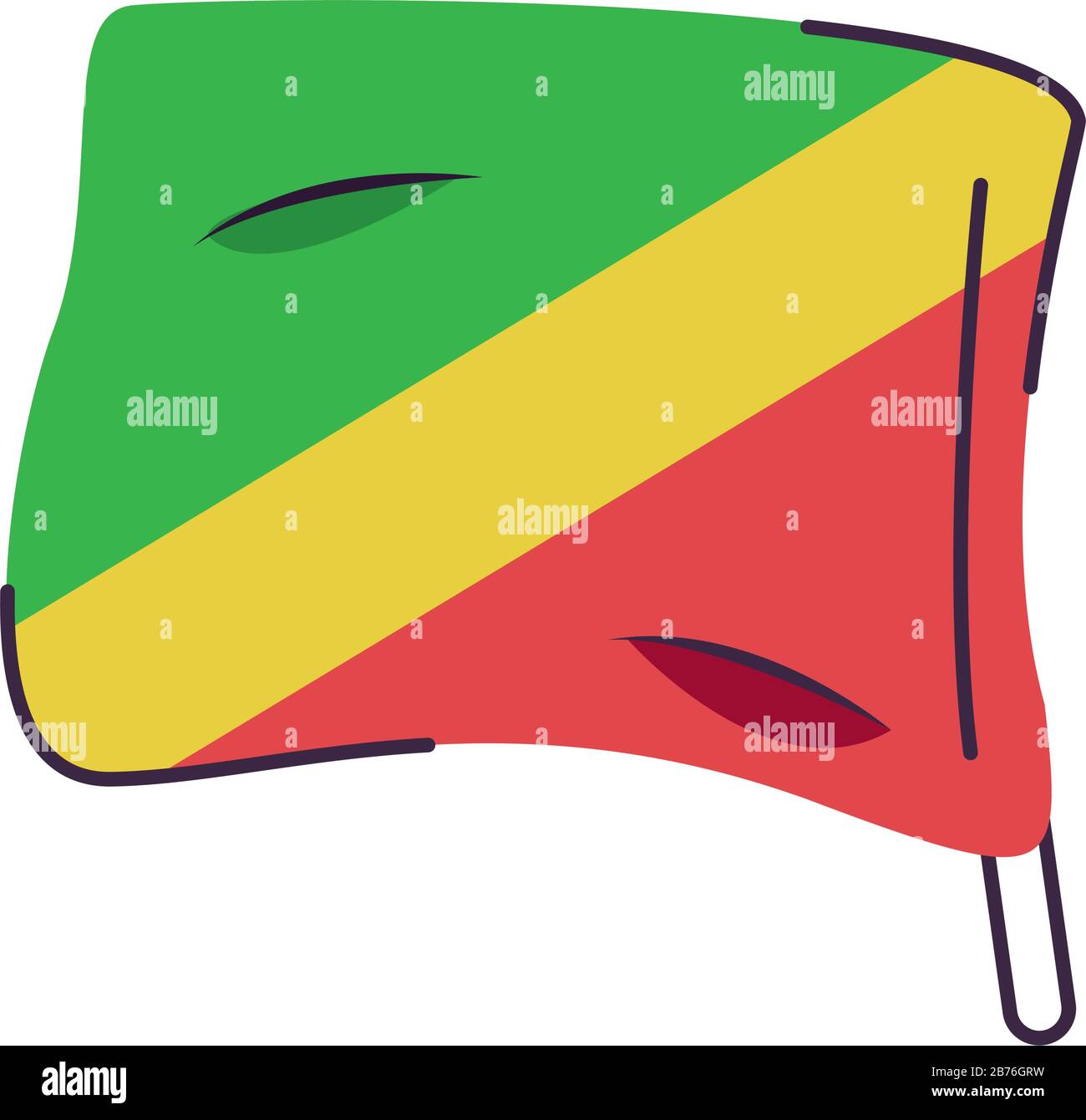 congo flag country isolated icon Stock Vector Image & Art - Alamy