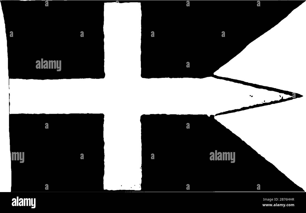 Swallow tailed flag Cut Out Stock Images & Pictures - Alamy