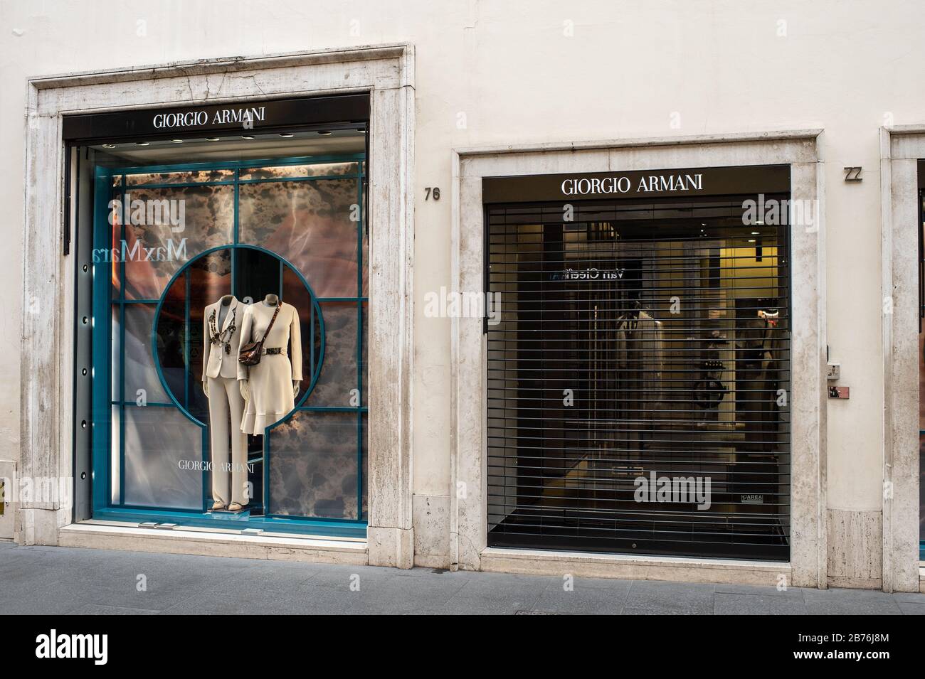 All the most famous fashion brands have closed their stores in Via dei ...