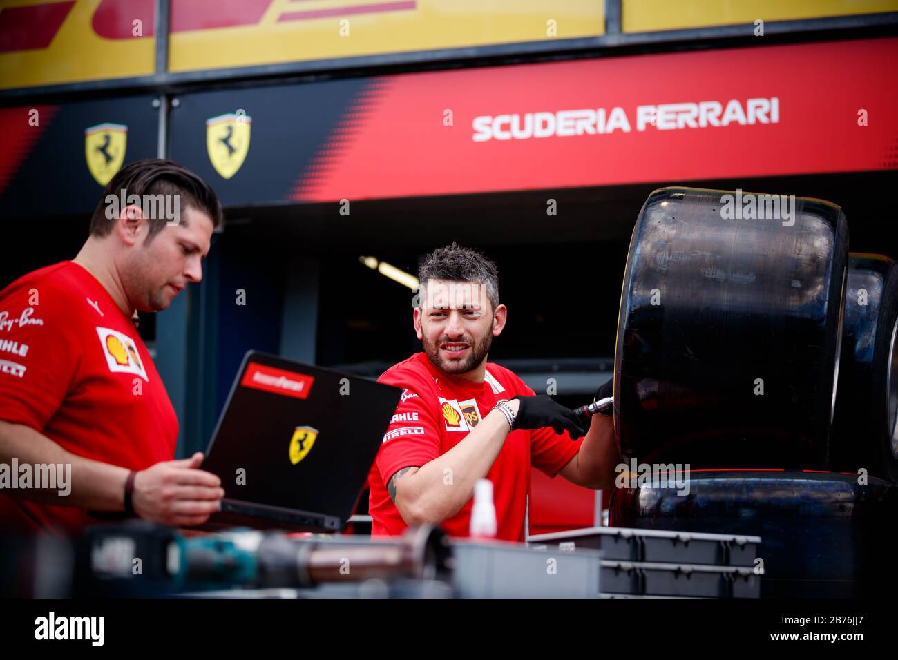 Team Ferrari Stock Photo