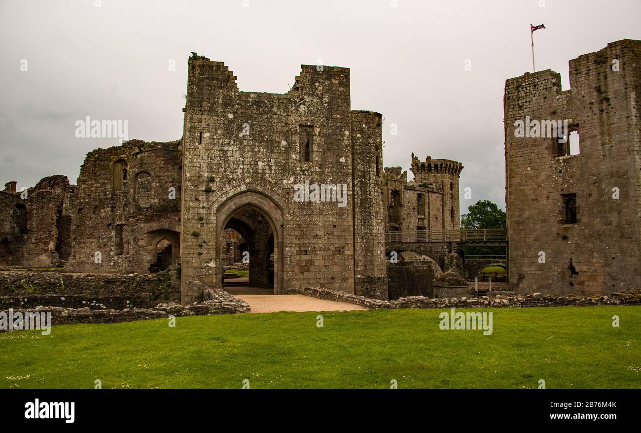 Raglan Castle, Wales Stock Photo - Alamy