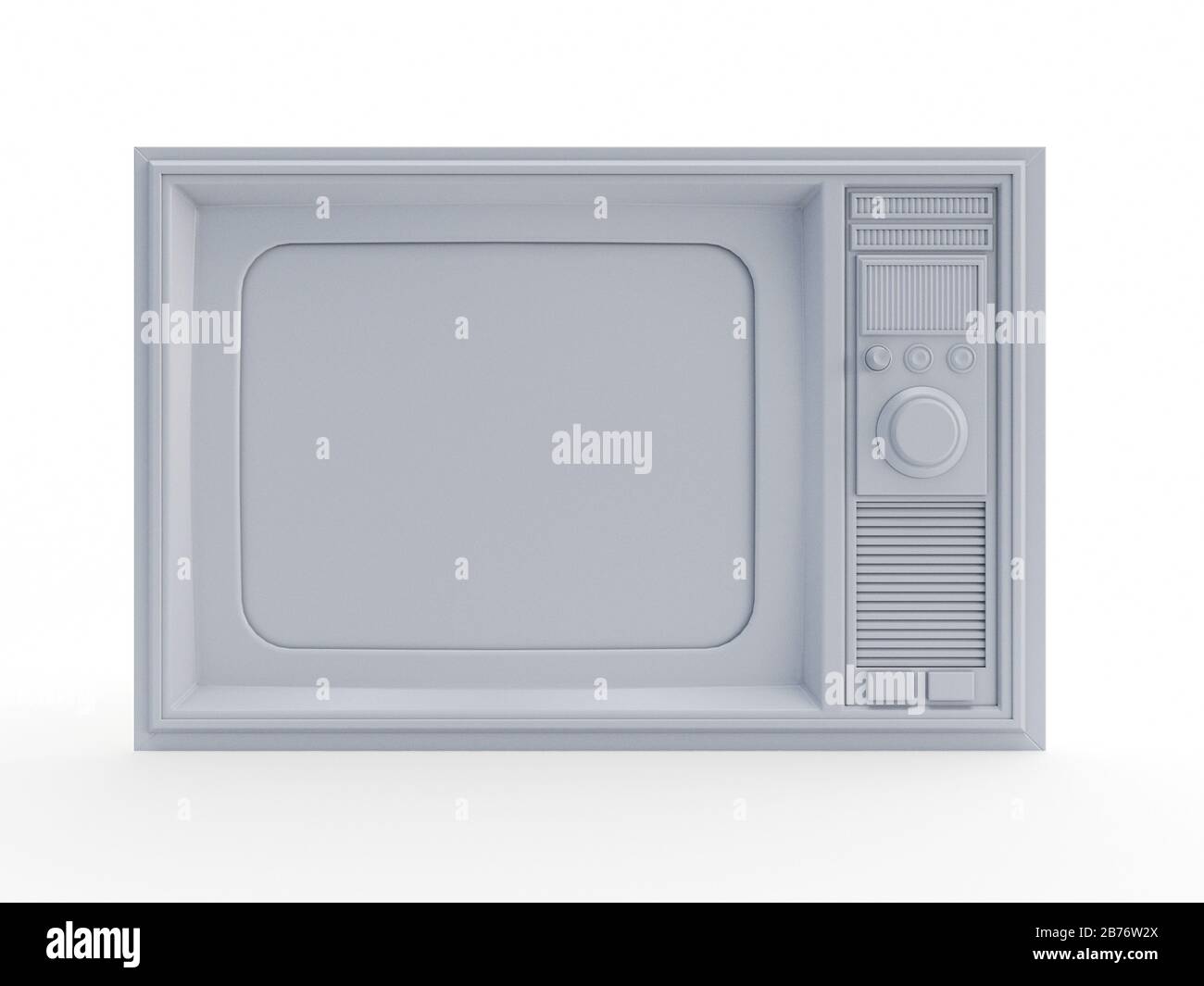 Old tv 3d render illustration hi-res stock photography and images - Alamy