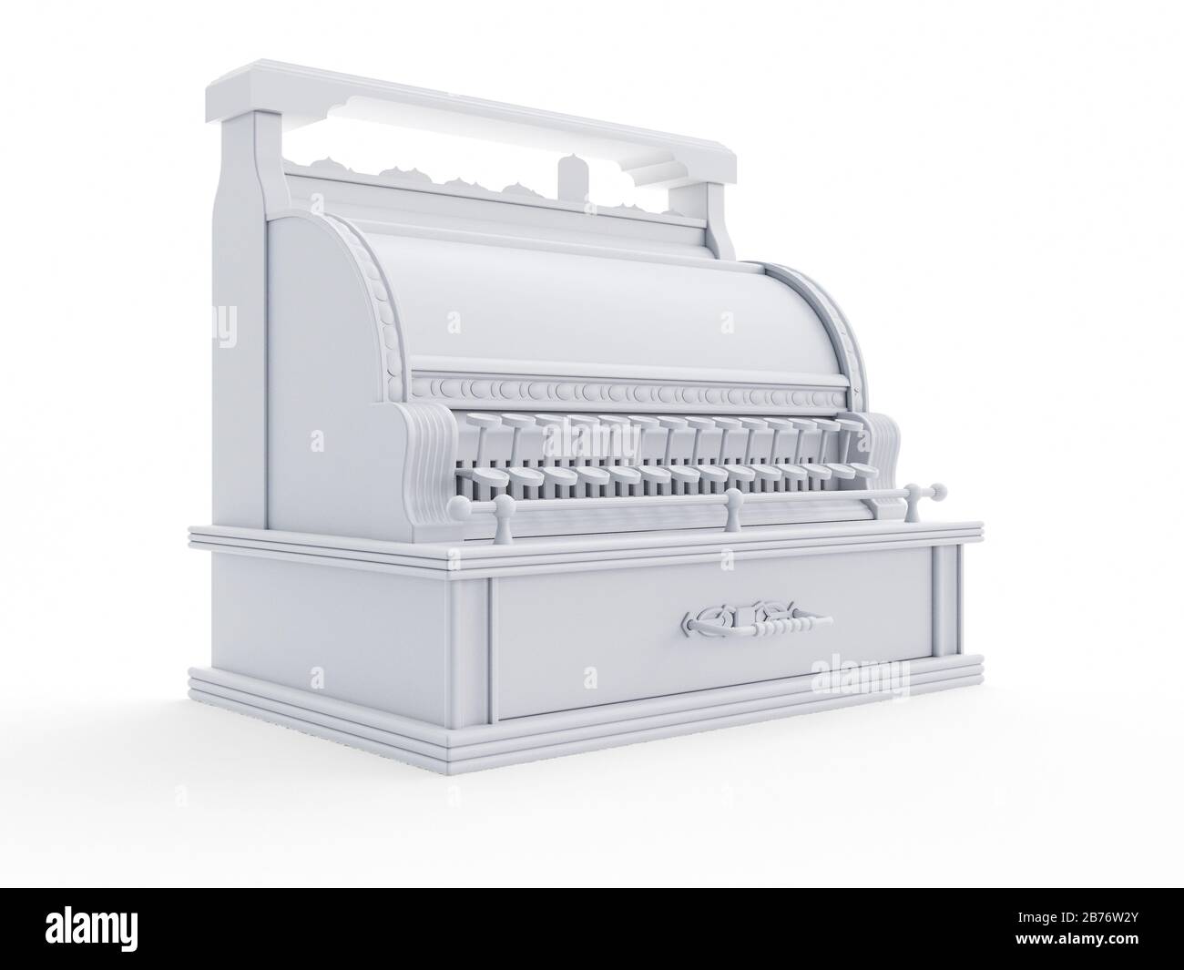 Cash register, computer illustration Stock Photo Alamy