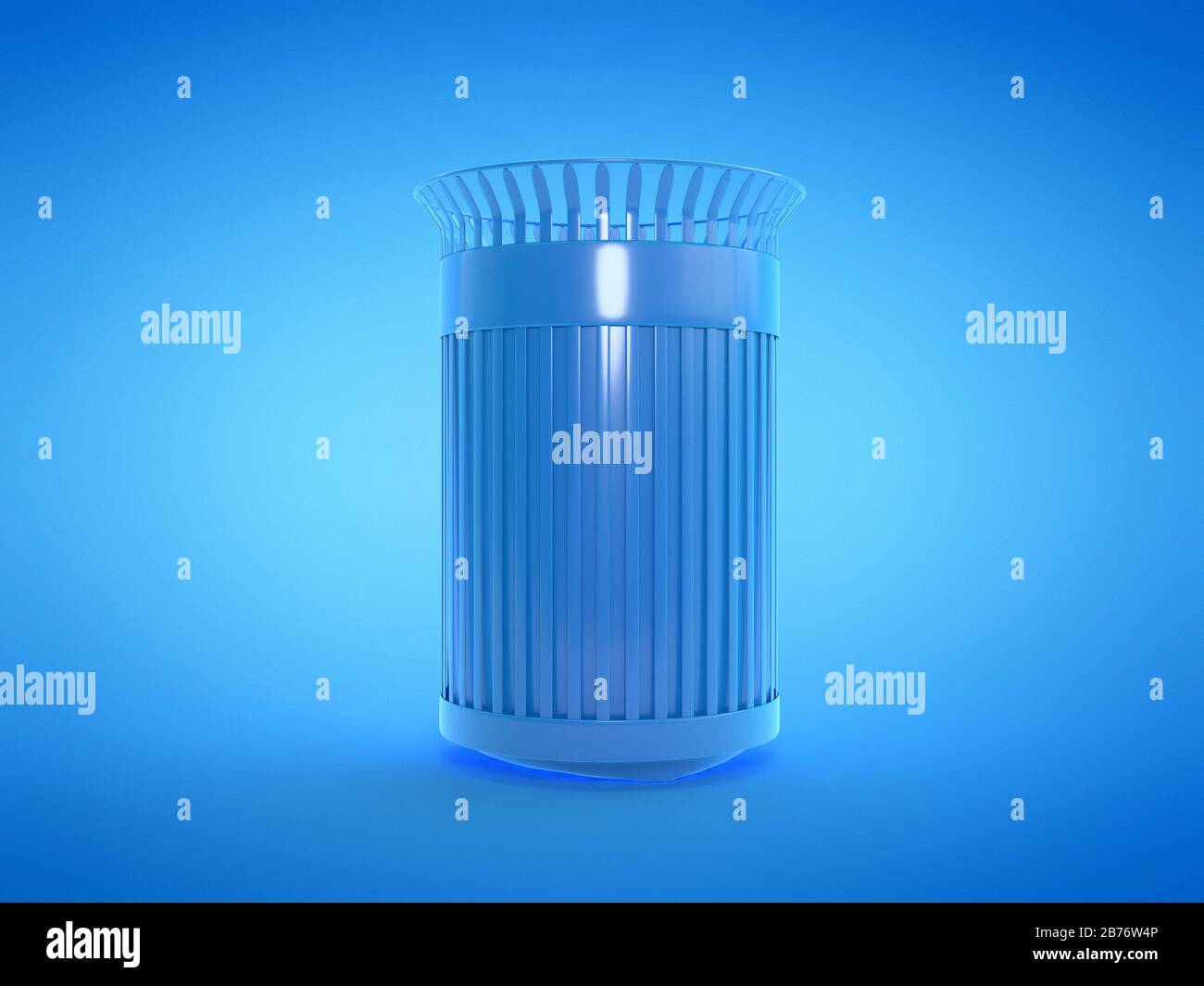 Trash bin, computer illustration Stock Photo Alamy