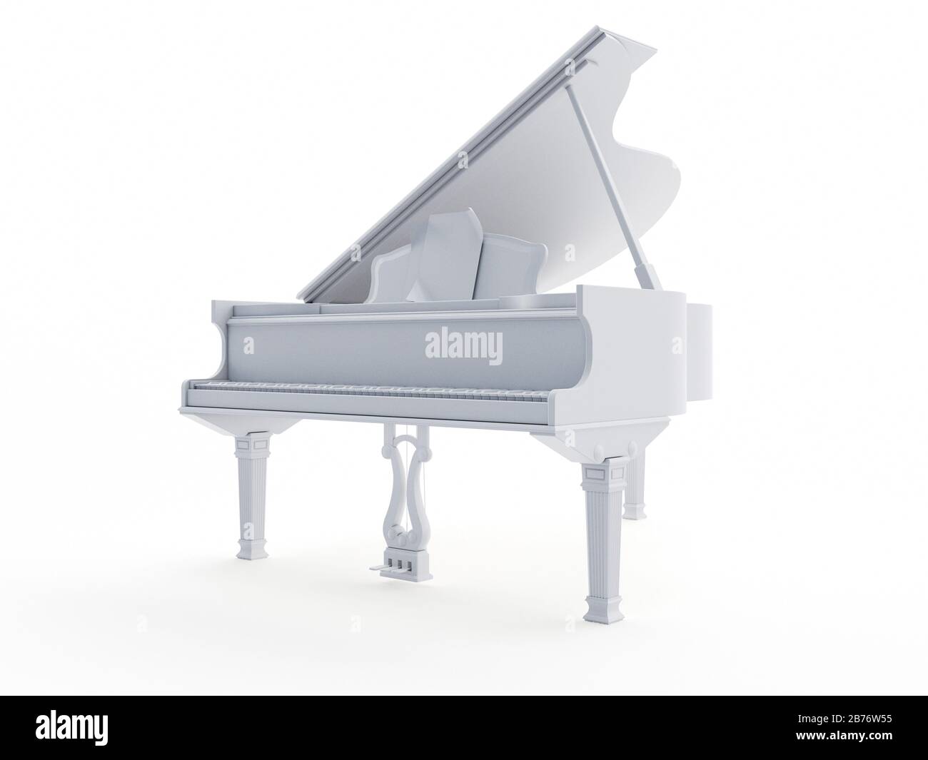 Grand piano 3d hi-res stock photography and images - Alamy