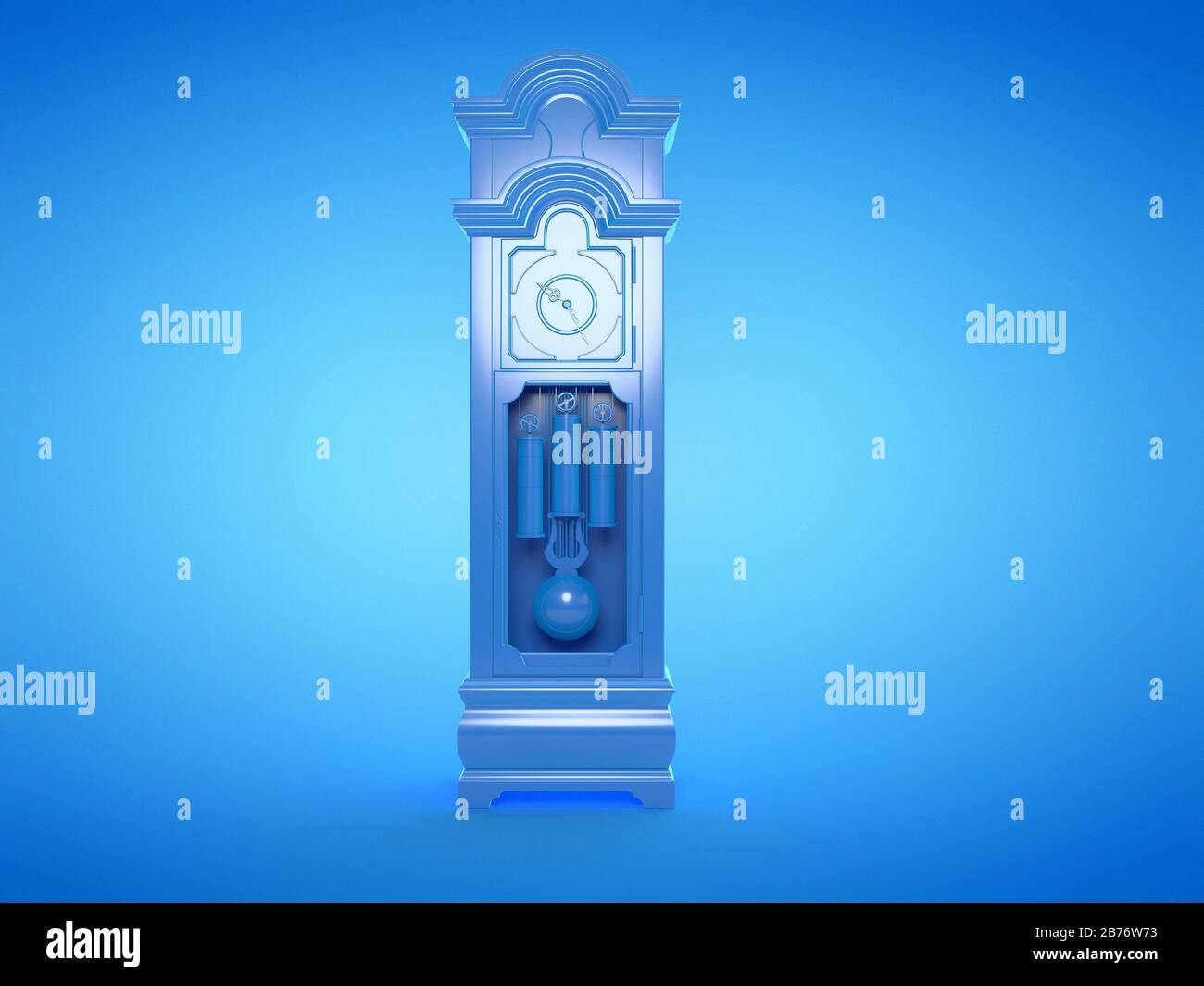 Vintage clock, computer illustration Stock Photo Alamy