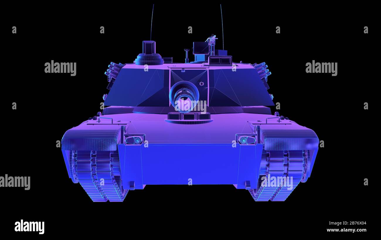 Tank, computer illustration. Stock Photo