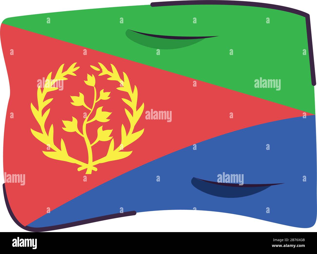 eritrea flag country isolated icon Stock Vector Image & Art Alamy