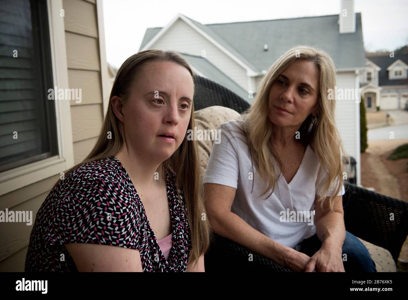 Braselton, GA, USA. 13th Mar, 2020. Alyssa Munier, 33, who has Down