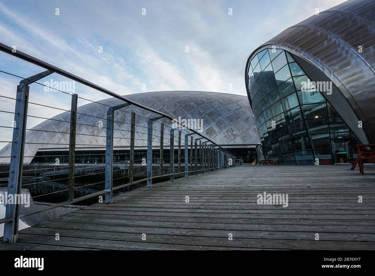 View of the Glasgow Science Centre on the River Clyde, Glasgow