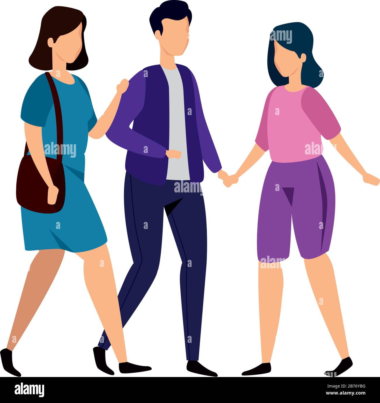 group of young people avatar characters Stock Vector Image & Art - Alamy