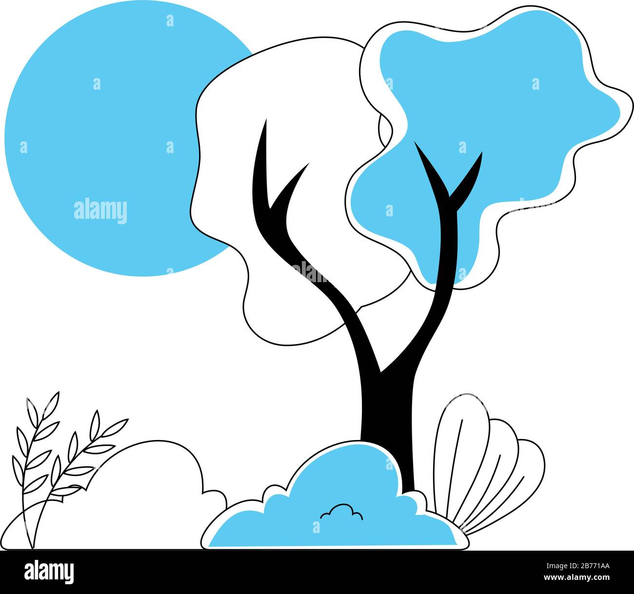 tree plant nature isolated icon Stock Vector Image & Art - Alamy