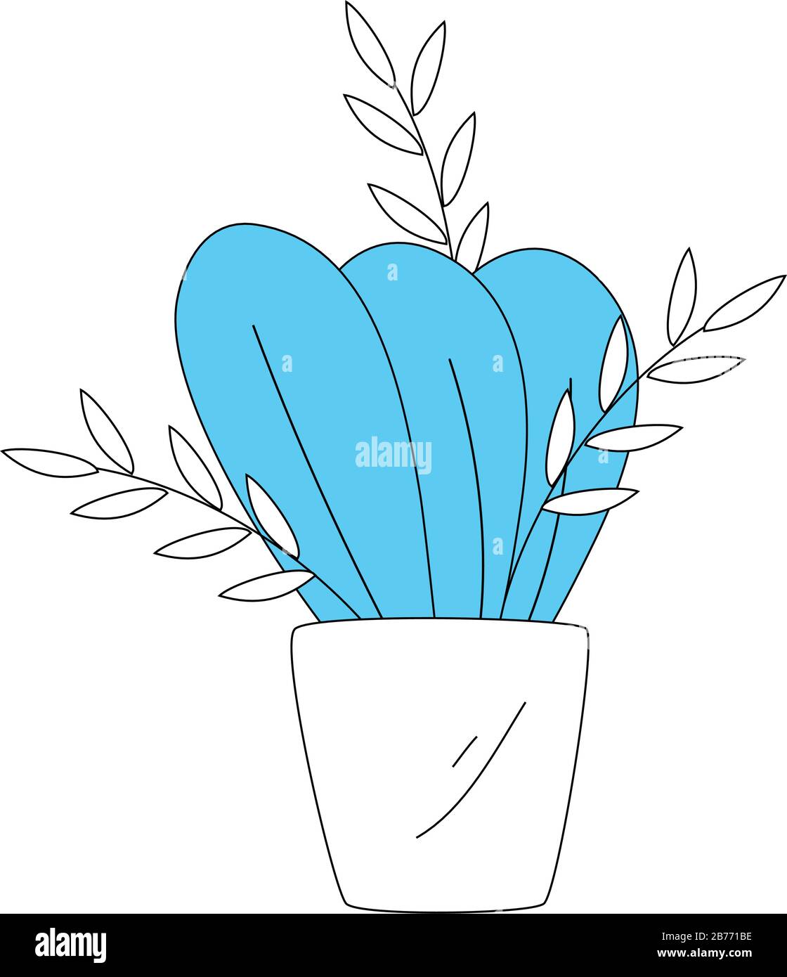 plant in house pot isolated icon Stock Vector Image & Art - Alamy