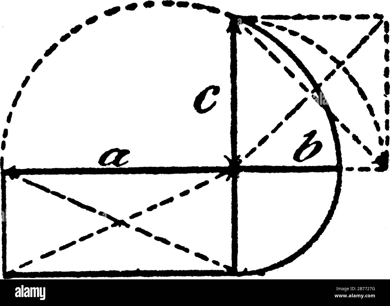 A model of geometric proportions that illustrates the following