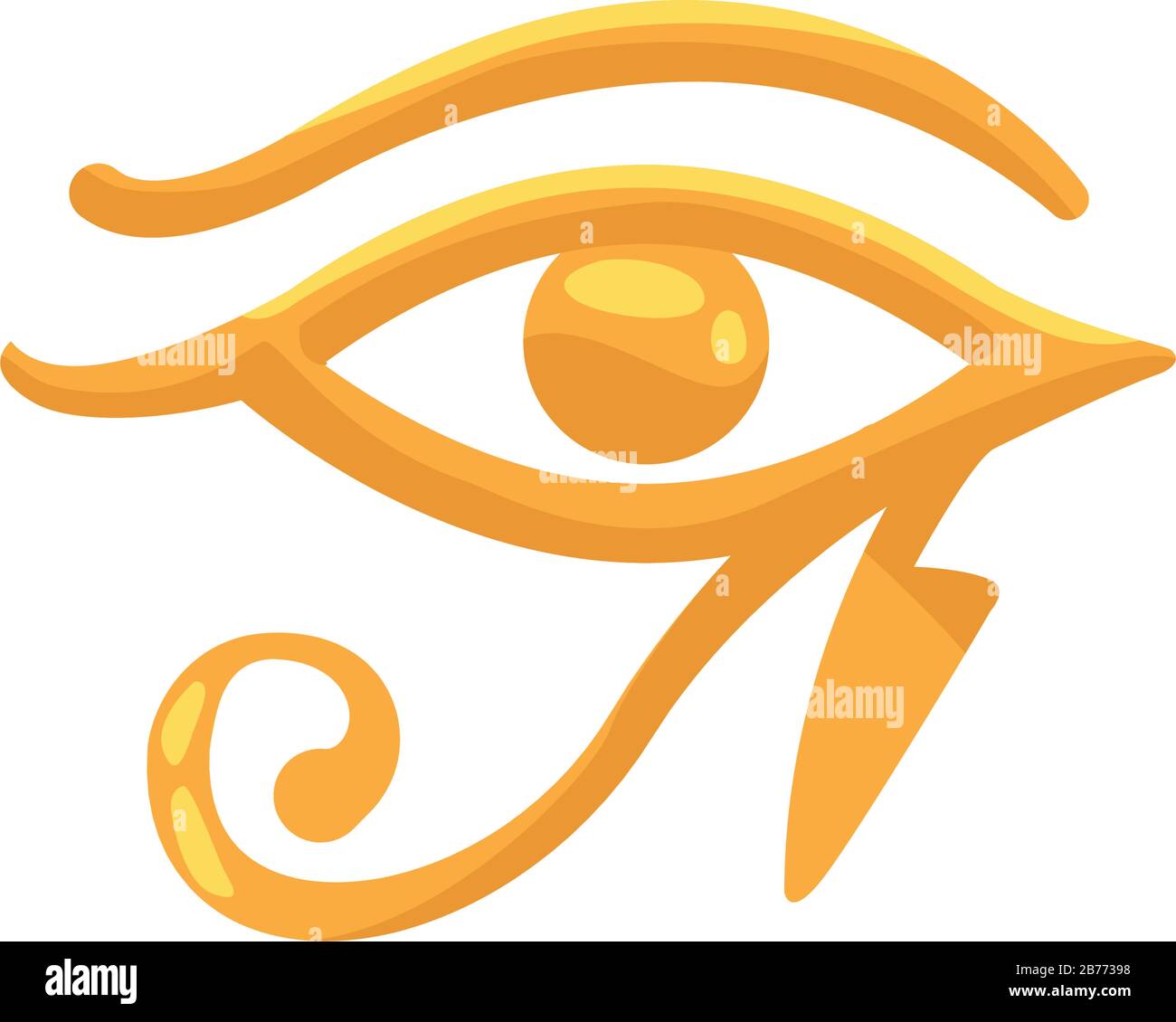 Horus Eye Egyptian Symbol Isolated Icon Stock Vector Image And Art Alamy
