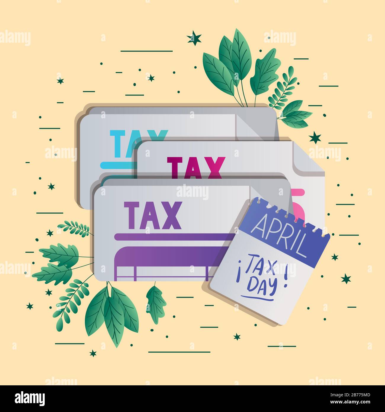 tax day calendar vector design Stock Vector Image & Art Alamy