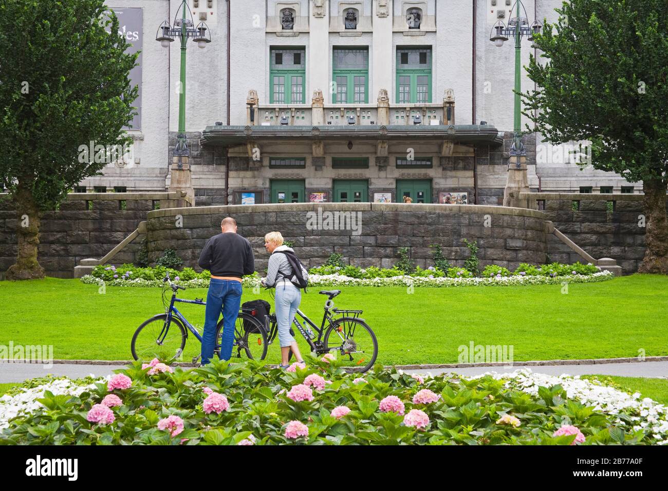 Theatre, Bergen City, Hordaland District, Norway Stock Photo - Alamy