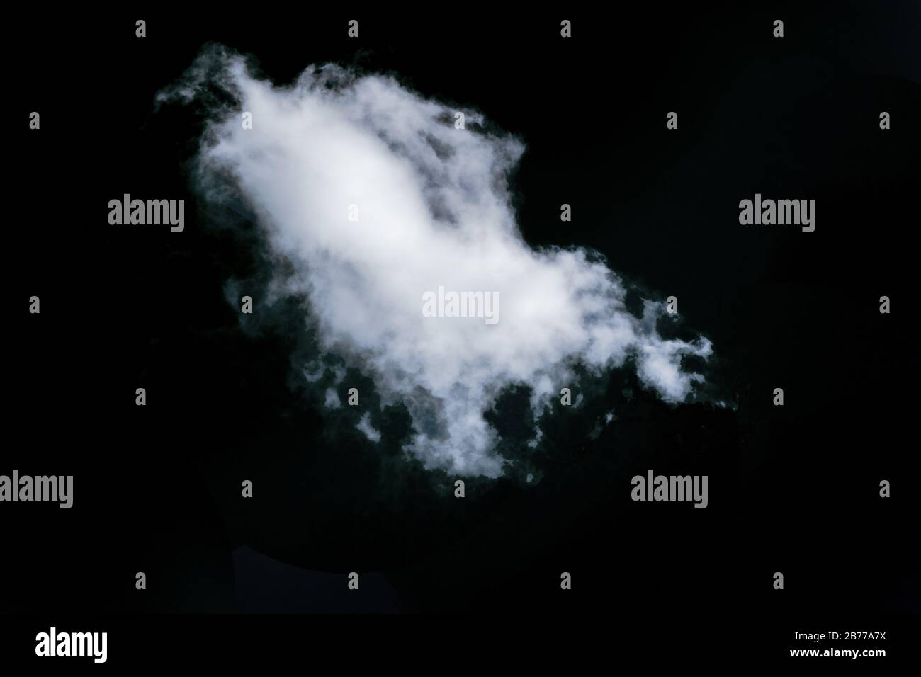 White cloud isolated on black background, Fluffy texture Stock Photo ...