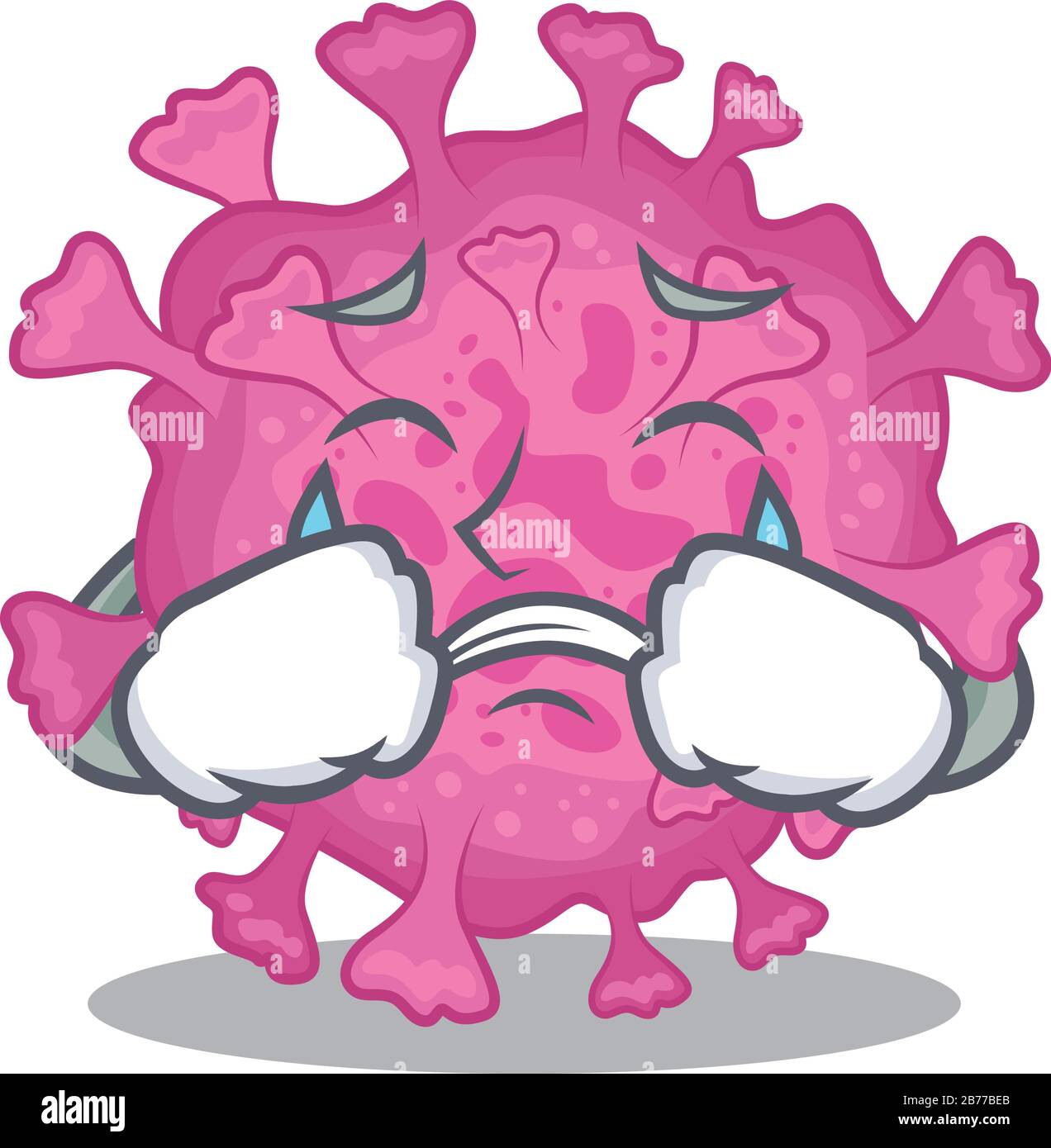 Crying Virus Corona crying Stock Vector Images - Alamy