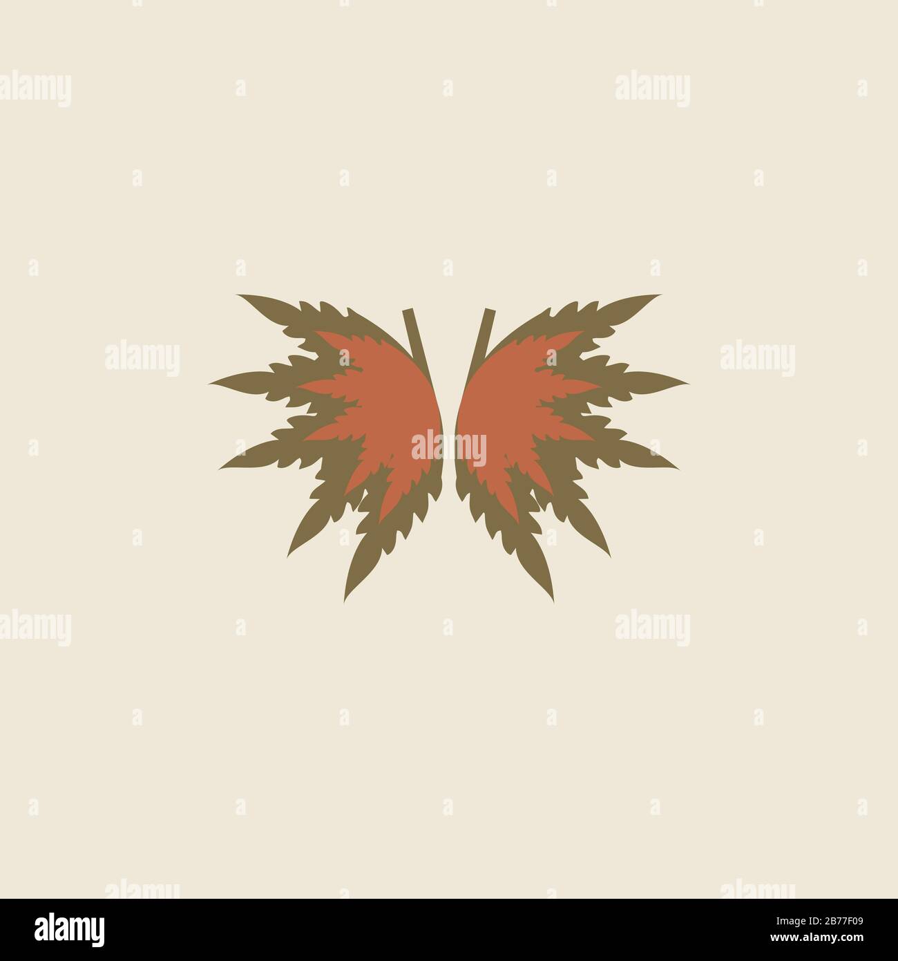 Butterfly logo vector design template Stock Vector