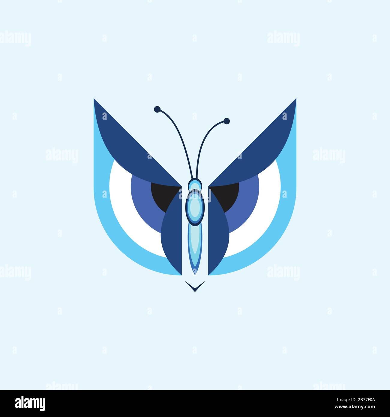 Butterfly logo vector design template Stock Vector Image & Art - Alamy