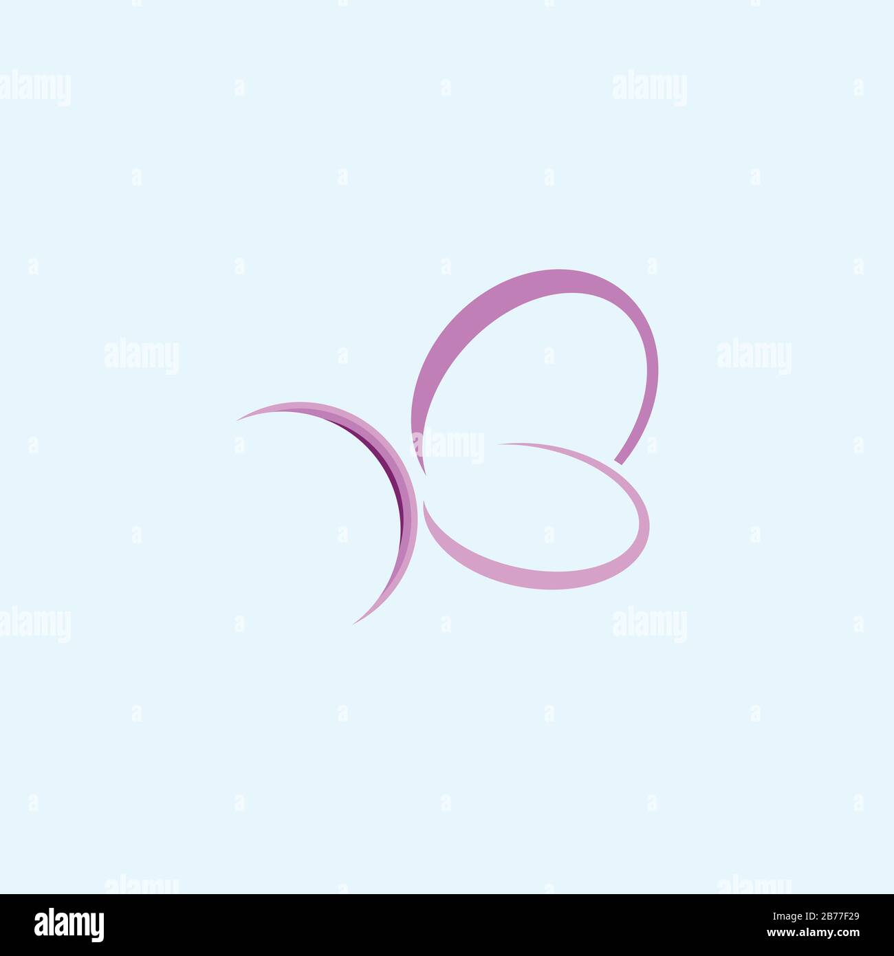 Butterfly logo vector design template Stock Vector