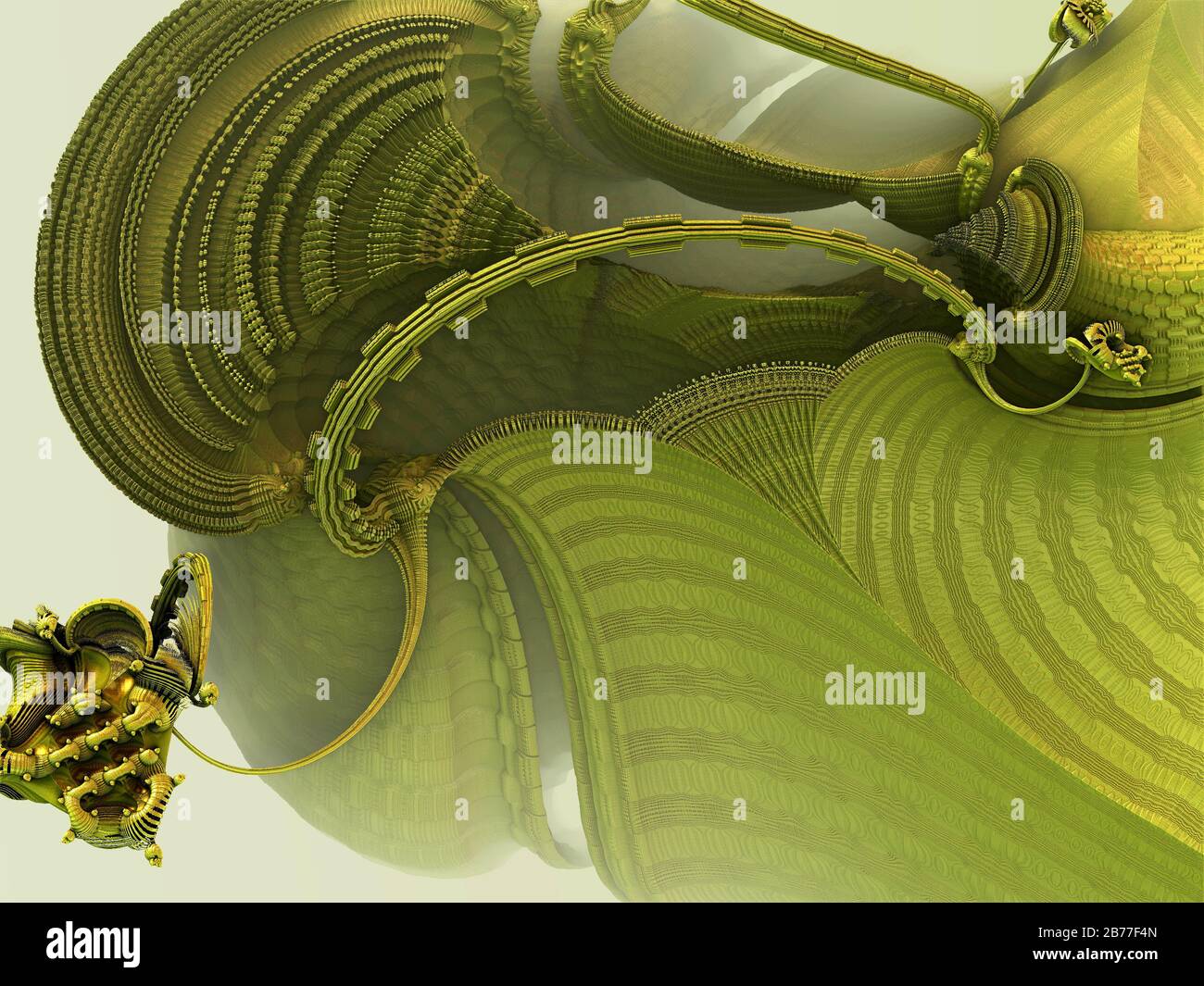 Computer rendered virtual scenery for art and entertainment Stock Photo ...