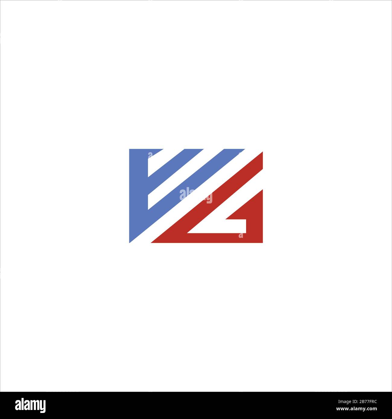 Initial letter wg or gw logo design template Stock Vector