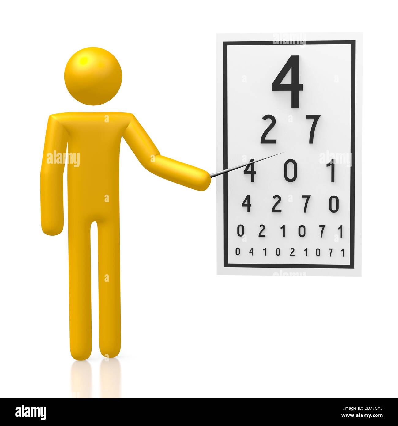 Optometrist Math 3D optometrist concept Stock Photo - Alamy