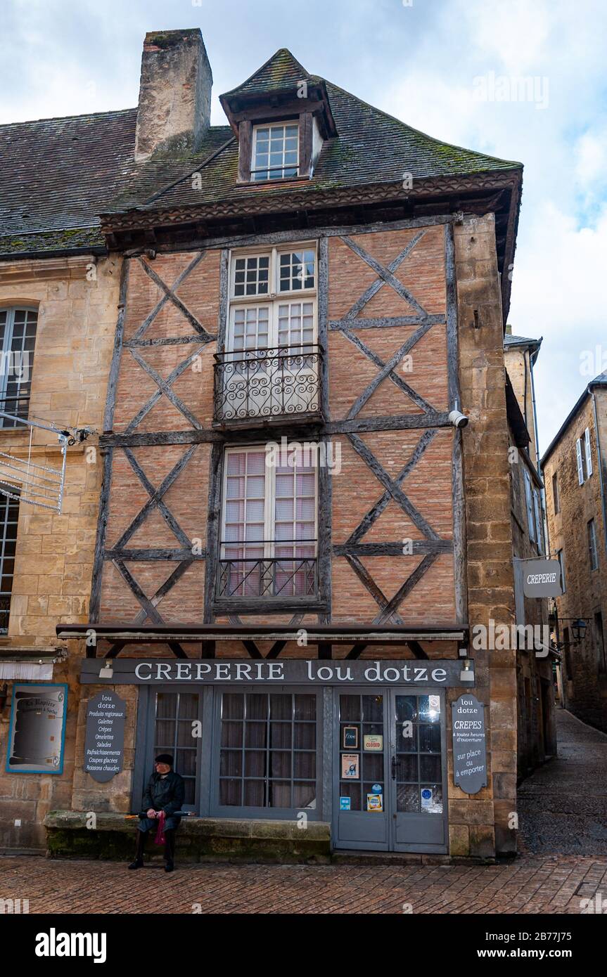 Sarlat in Aquitaine, France. The capital of Périgord Noir, a medieval village full of