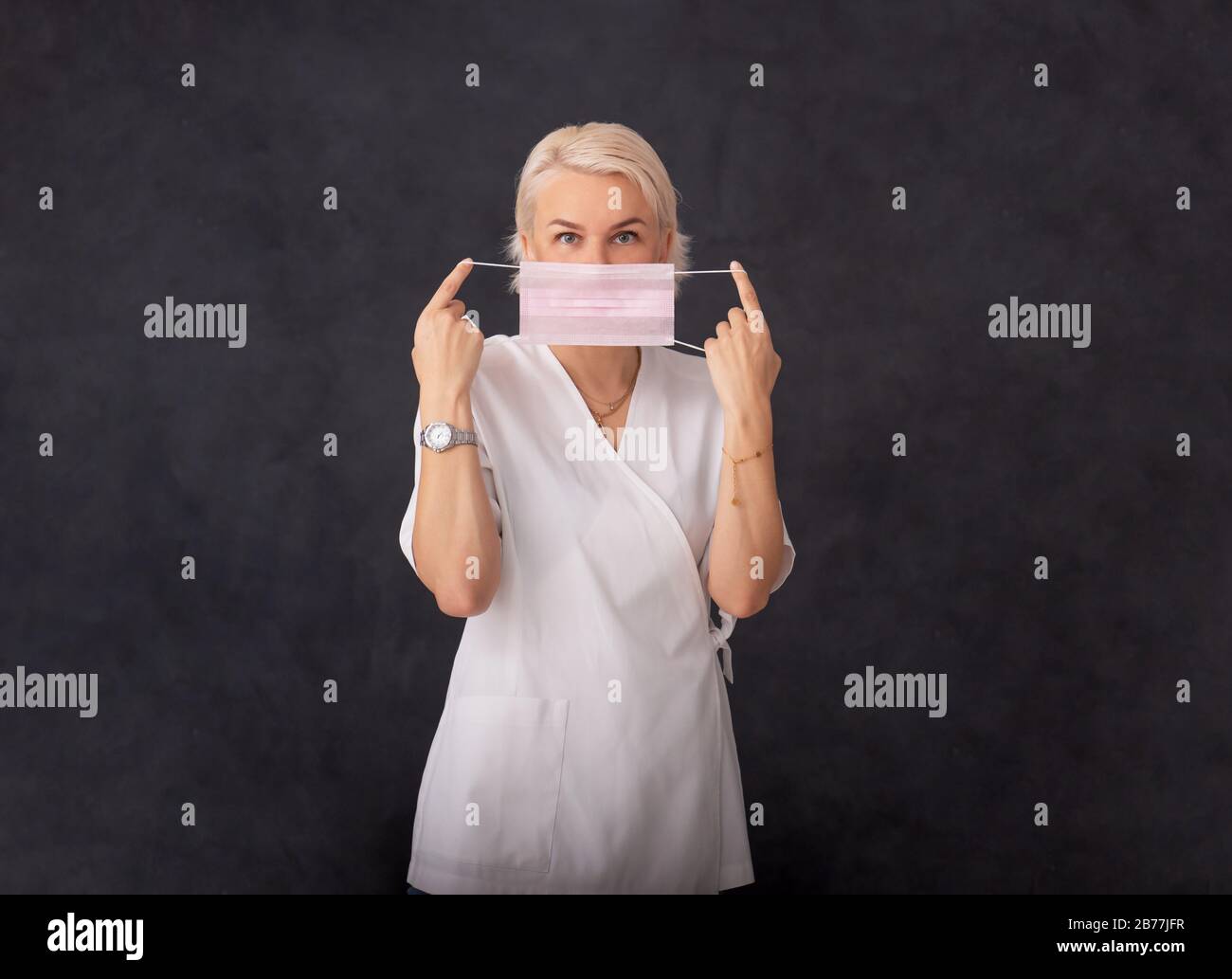 Doctor face mask white background hi-res stock photography and images ...