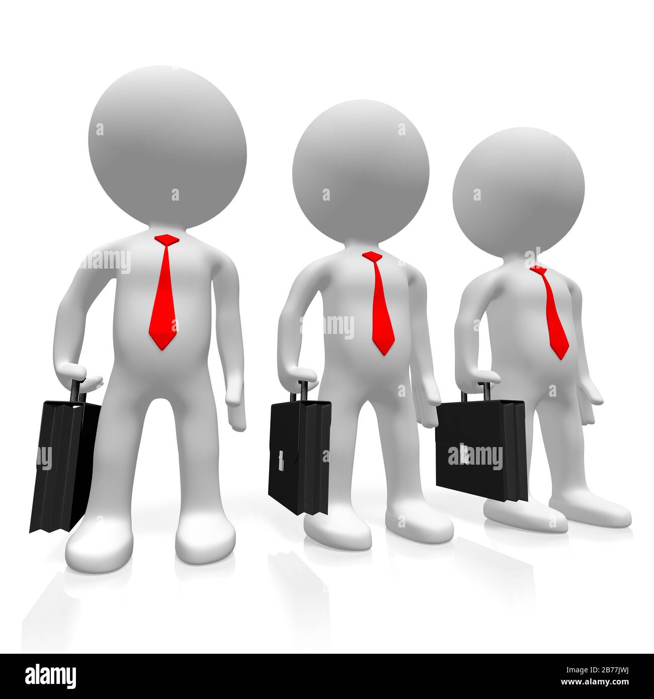 3D businessmen concept Stock Photo - Alamy