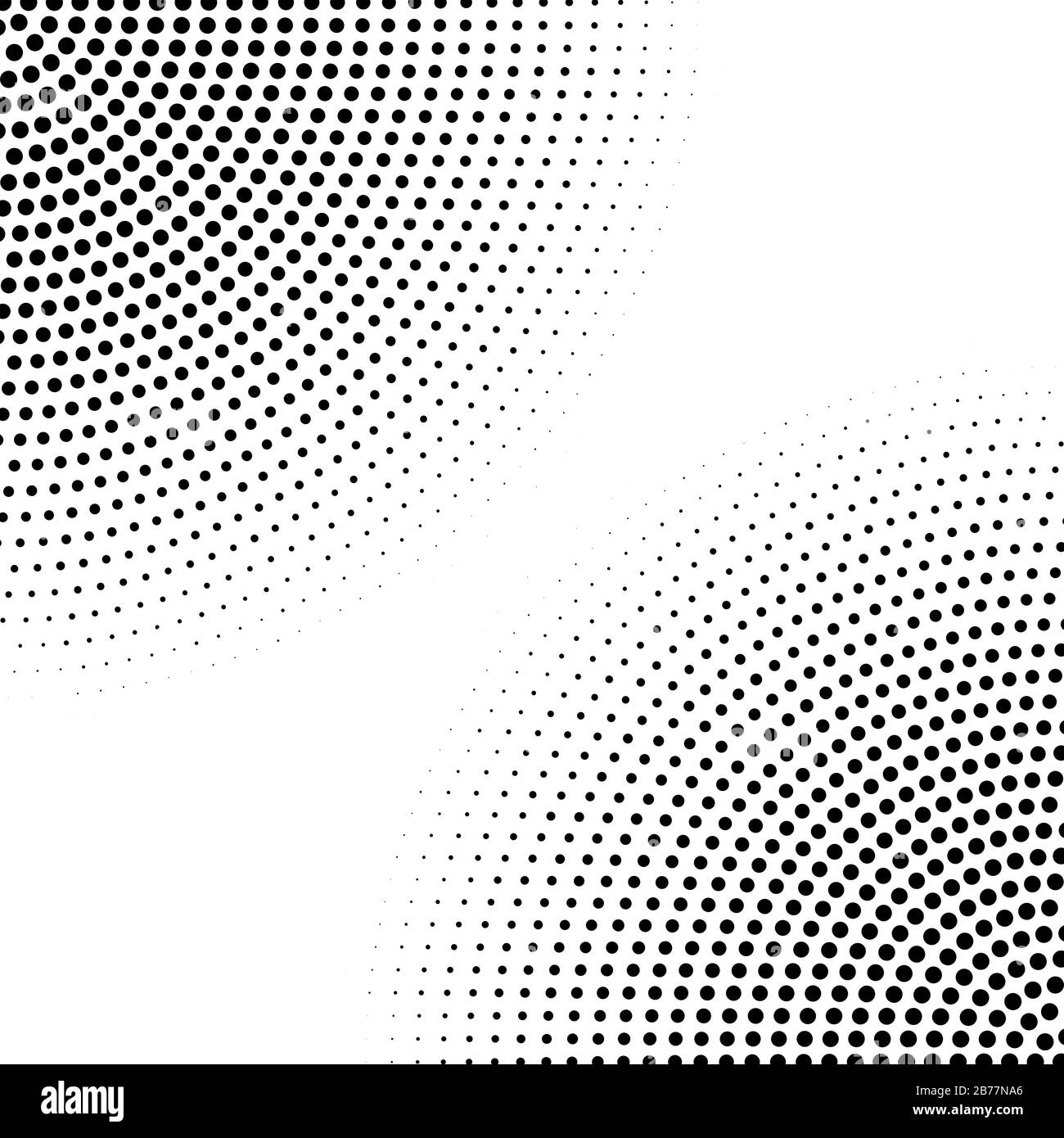 Halftone circle dotted corners. Vector monochrome ink dotted grunge background Stock Vector
