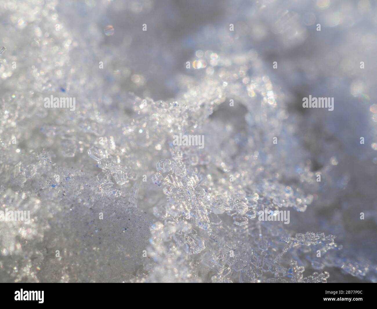 White snow and clear ice. Background Stock Photo Alamy