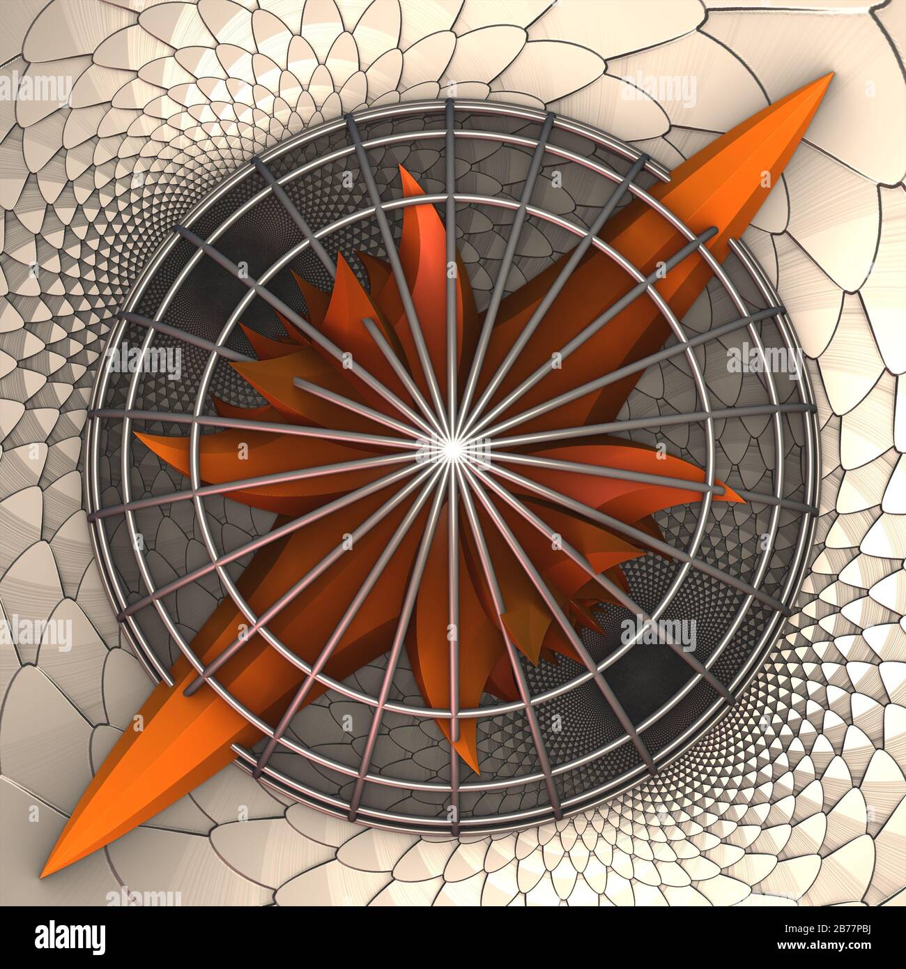 Computer rendered virtual scenery for creative design, art and