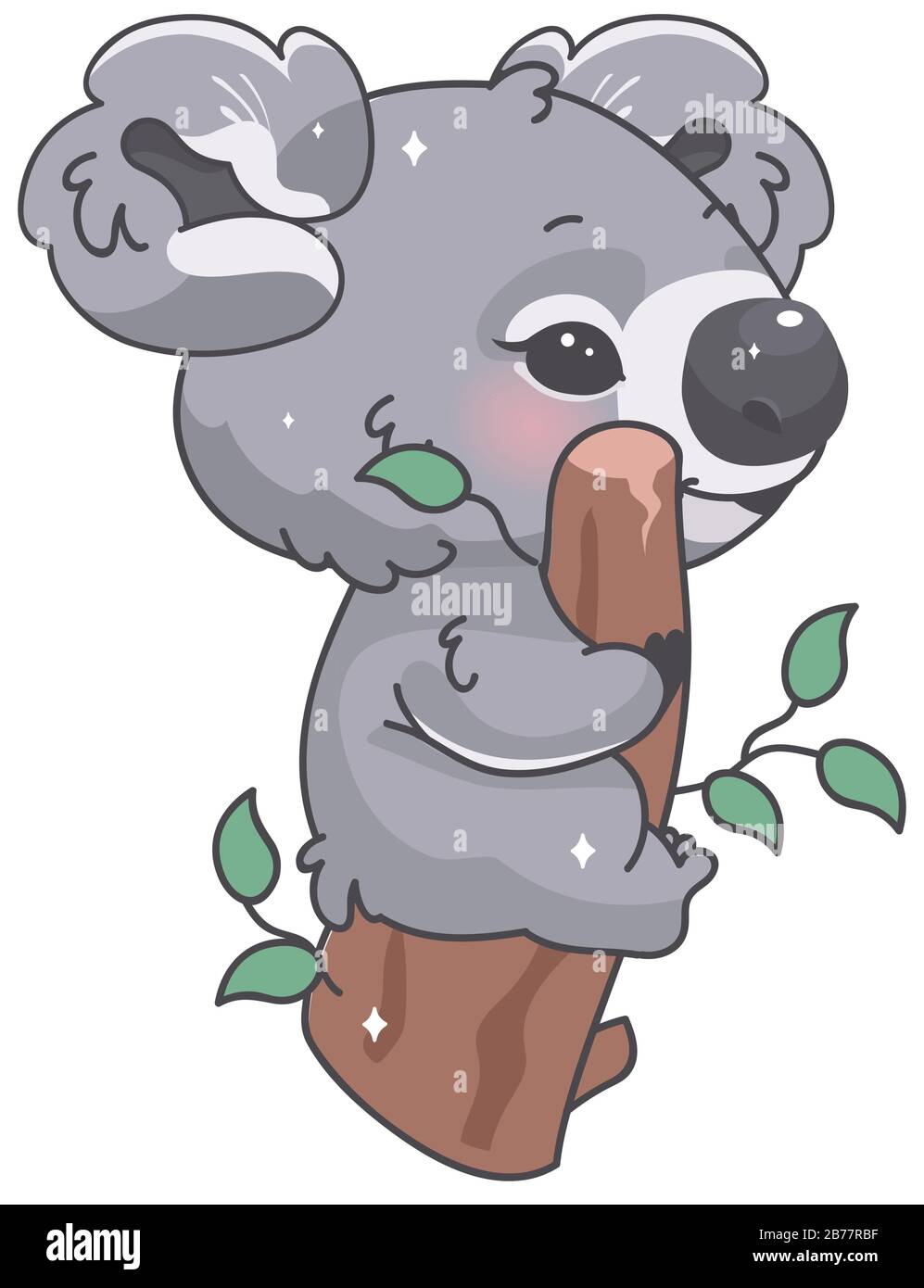 Cute koala kawaii cartoon vector character Stock Vector Image & Art - Alamy