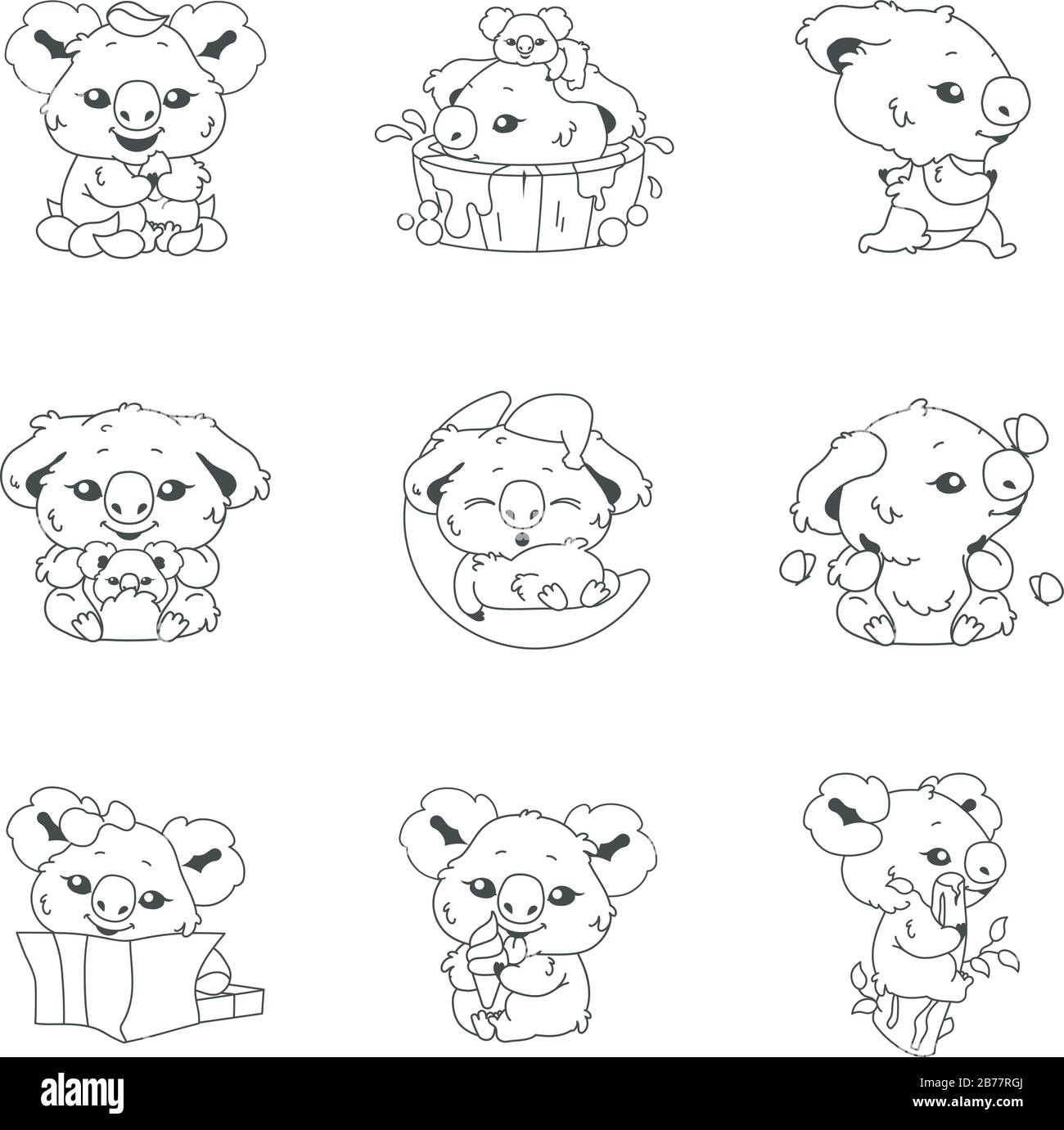 Kawaii koala icon cute animal hi-res stock photography and images - Alamy