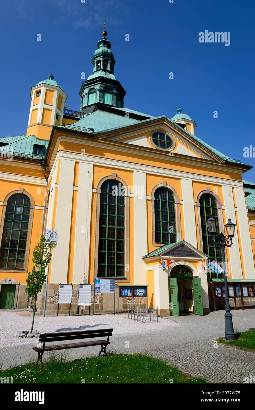 Holy Cross Church, Jelenia Gora, Lower Silesia, Krkonose Mountains, Poland Stock Photo